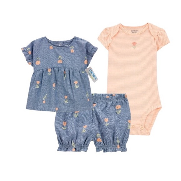 Gerber Modern Moments Matching Floral Set - Picture 1 of 10